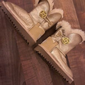 Uggs. Infant/toddler size 6. Gold. Gently used.